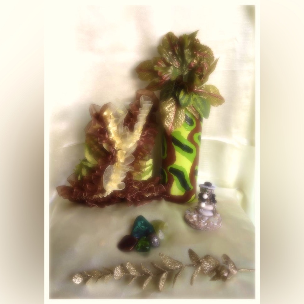 Hand Crafted Eternal Tree Gypsy Bottle Nature Vibes (Glass Bottle) - Picture 3 of 15